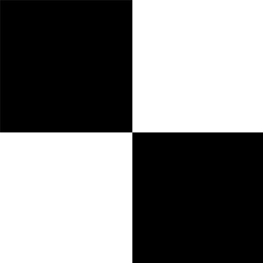 Plain Black & White Artifix Floor Tile