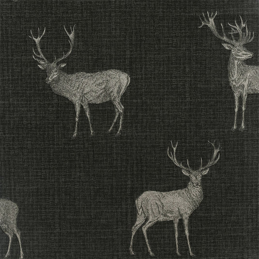 Heritage Stag Charcoal/Copper Wallpaper