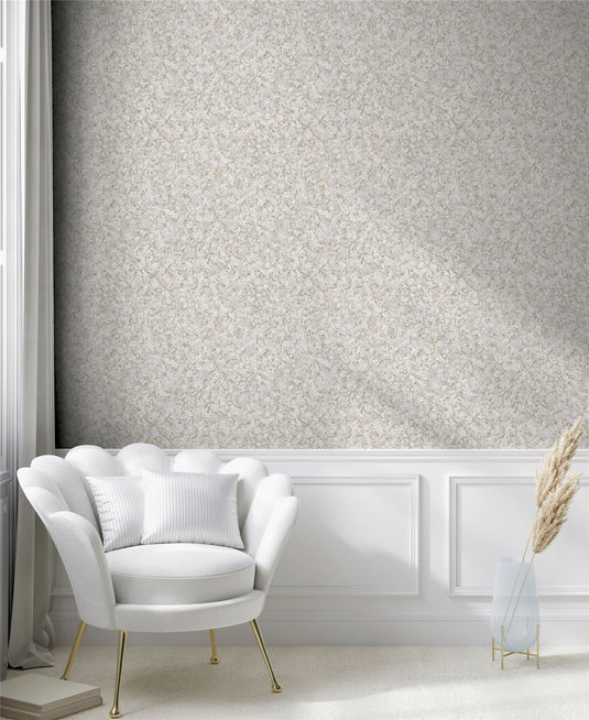 Textured Marble Grey / Gold Wallpaper