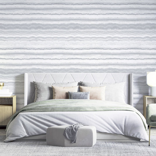 Mineral White & Silver Wallpaper sw12