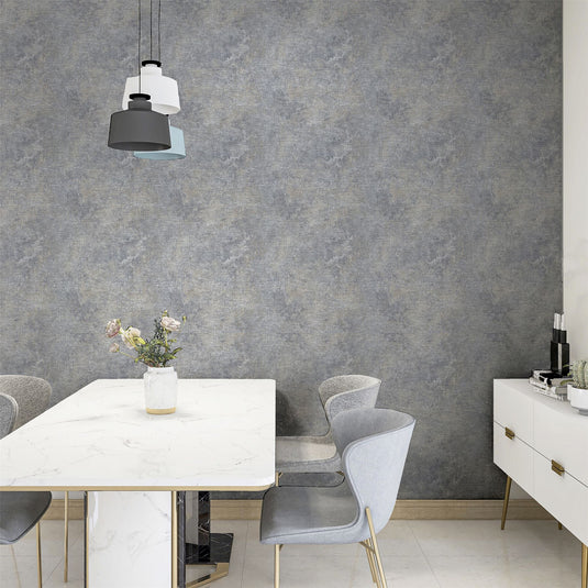 Modern Raffia Natural & Grey Wallpaper