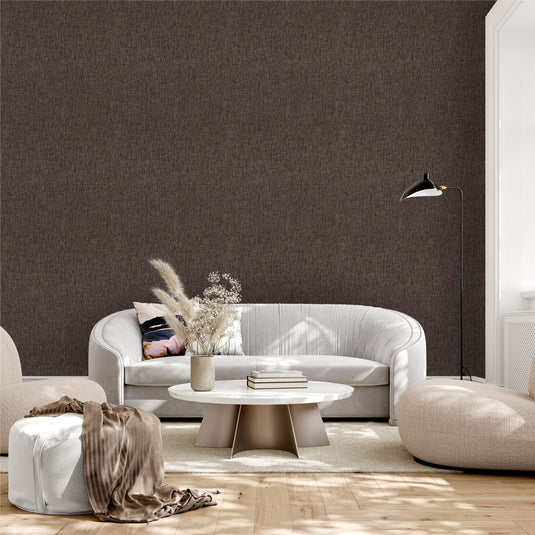 Urban Weave Chocolate Brown Wallpaper