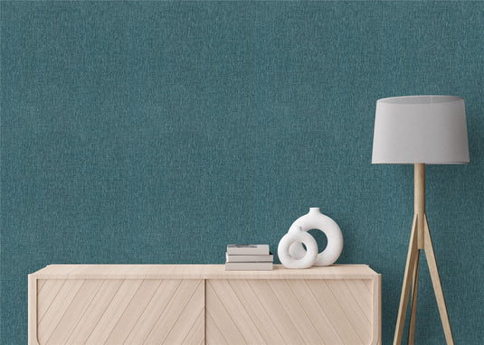 Urban Weave Deep Teal Wallpaper