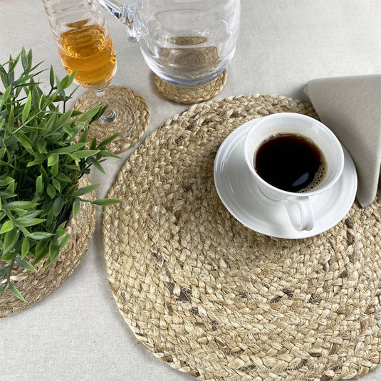 Ure Natural Placemats with Tie