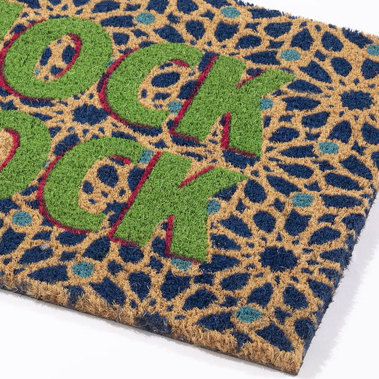 Astley Knock Knock Printed Coir Doormat