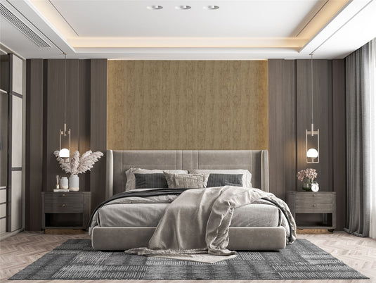 Luxe Timber Gold Wallpaper