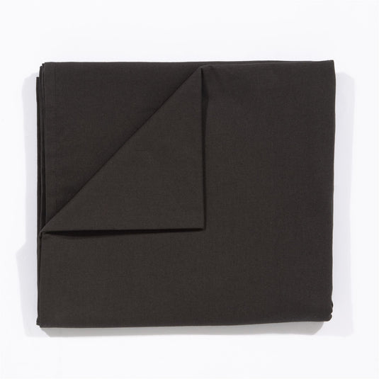 Avon 100% Cotton 240x140cm Black Tablecloth