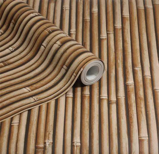 Bamboo Wall Natural Wallpaper