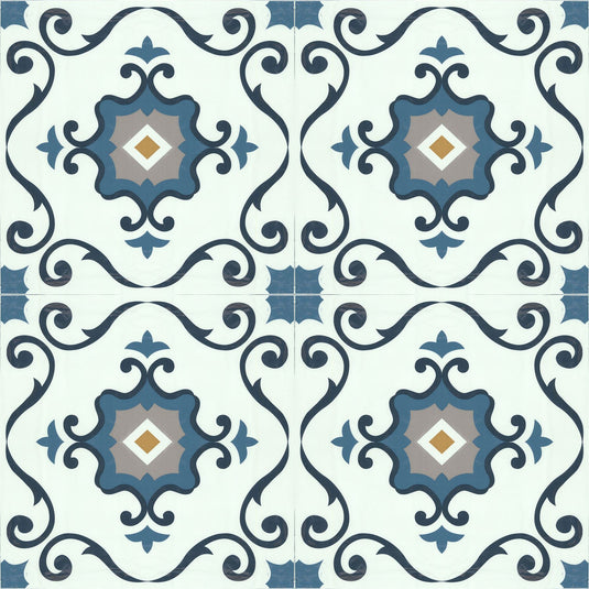 Motif Blue Artifix Floor Tile