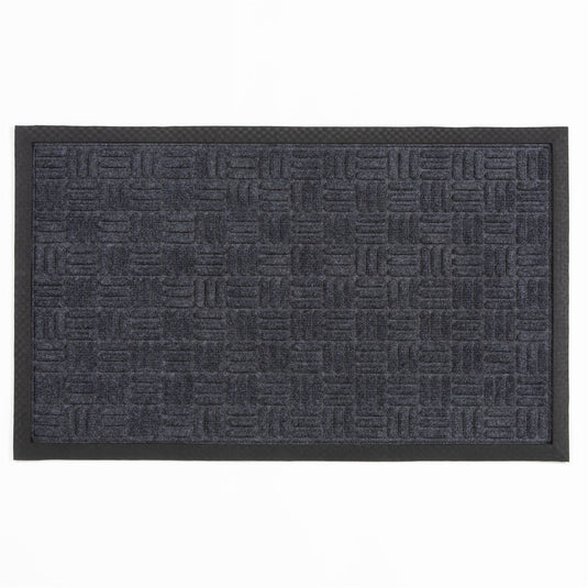 Millbrook Cross Embossed Grey Doormat