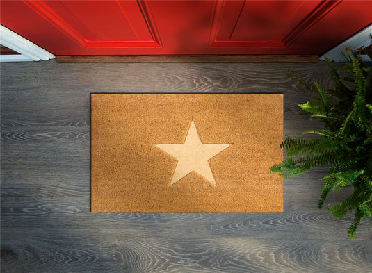 Astley Star Embossed Coir Doormat