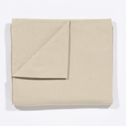 Avon 100% Cotton 240x140cm Beige Tablecloth