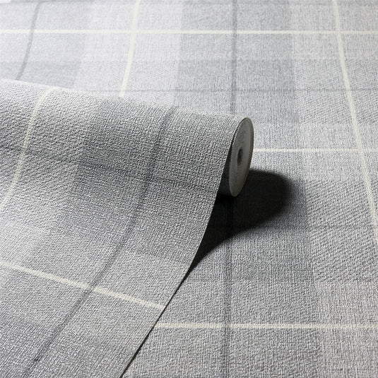 Country Tartan Grey Wallpaper