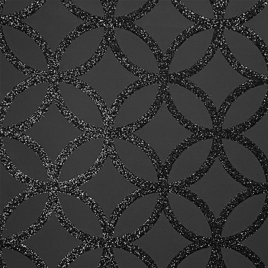 Sequin Geo Black Wallpaper