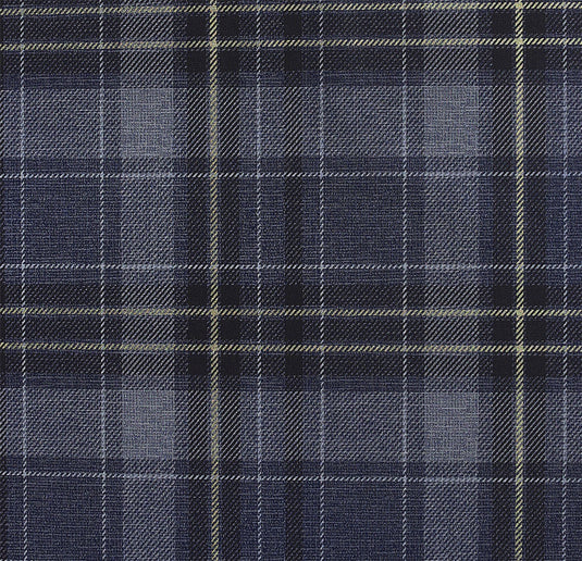 Twilled Plaid Navy/Gold Wallpaper