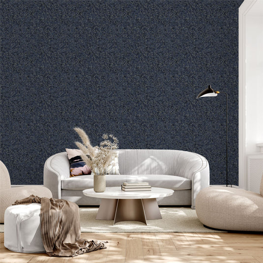 Textured Marble Navy / Silver Wallpaper sw6