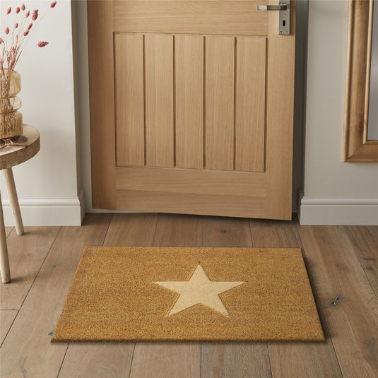 Astley Star Embossed Coir Doormat