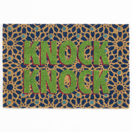 Astley Knock Knock Printed Coir Doormat