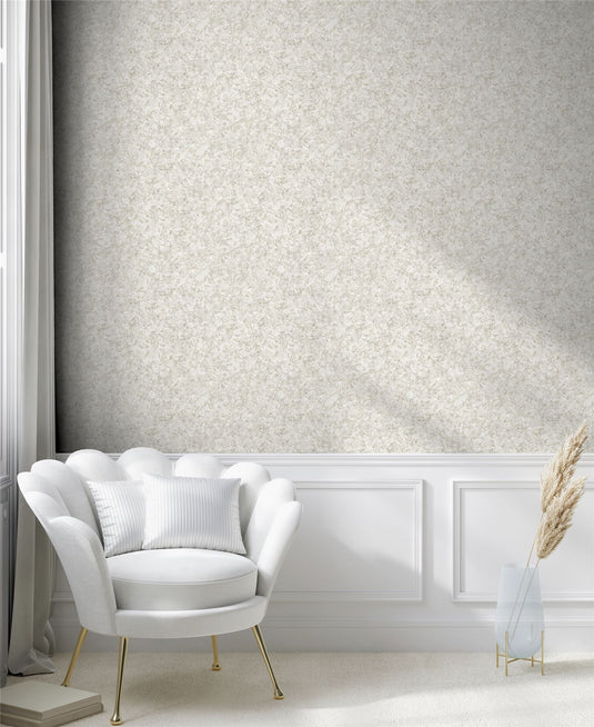 Textured Marble Ivory / Champagne Wallpaper