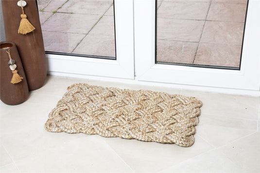 Stockport Lovers Knot Jute Doormat