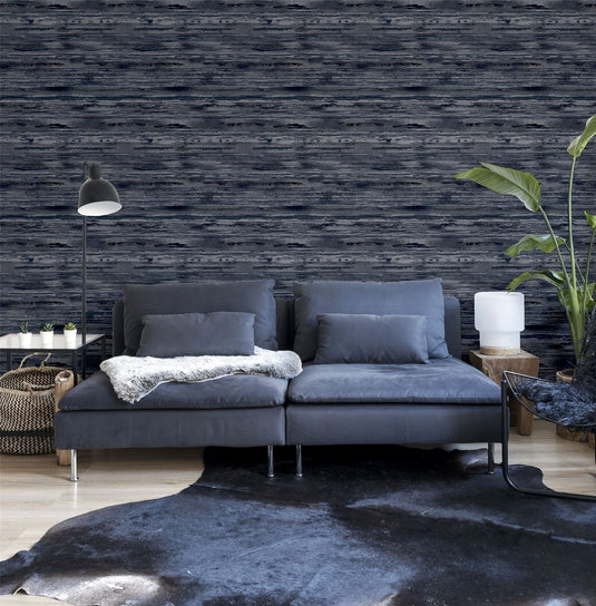 Sahara Denim Blue Wallpaper sw6