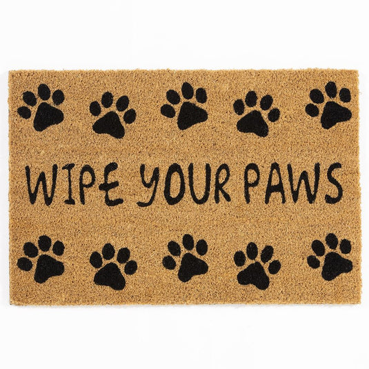 Astley Wipe Your Paws Printed Coir Doormat