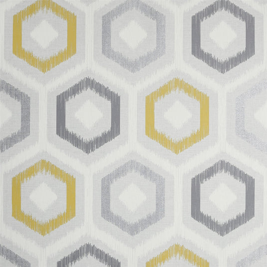 Ikat Geo Ochre & Grey Wallpaper