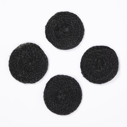 Ure Black Coasters with Tie