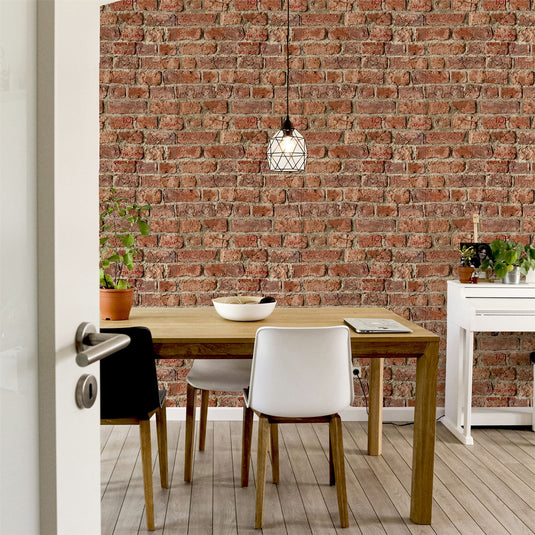 Urban Brick Red Wallpaper