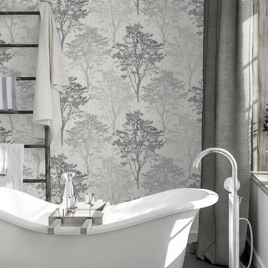 Wildwood Mono Wallpaper sw12