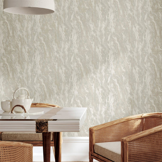 Luxe Texture Soft Silver Wallpaper