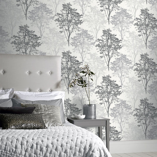 Wildwood Mono Wallpaper sw12