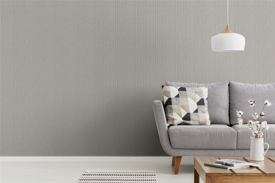 Silk Cascade Silver Grey Wallpaper