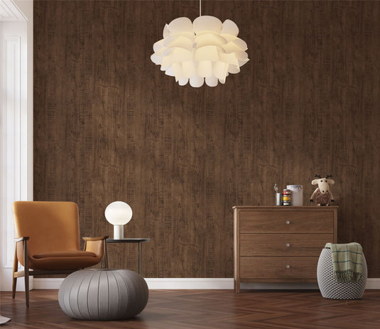 Luxe Timber Espresso Wallpaper sw6