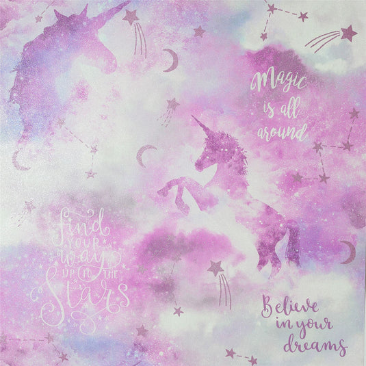 Galaxy Unicorn Blush Multi Wallpaper sw12