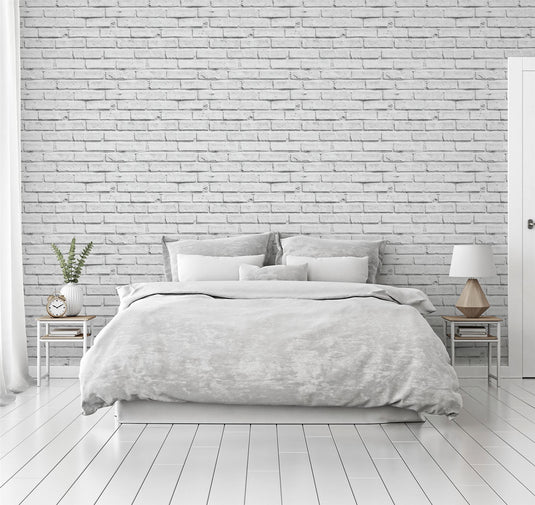 White Brick Wallpaper sw12