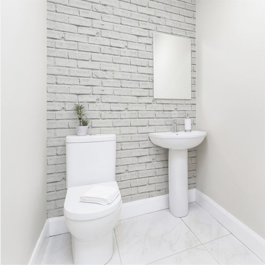 White Brick Wallpaper sw12