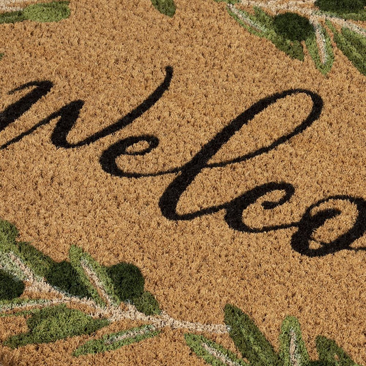 Astley Welcome Coir Olive Doormat