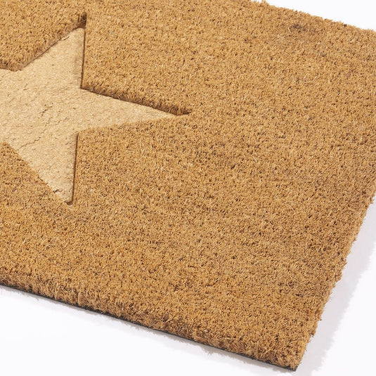 Astley Star Embossed Coir Doormat