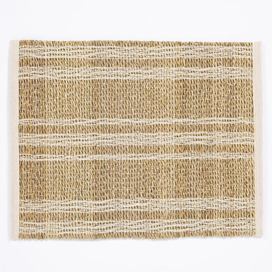 Tay Seagrass/ Cotton 35x45cm Cream Set of 2 Placemats