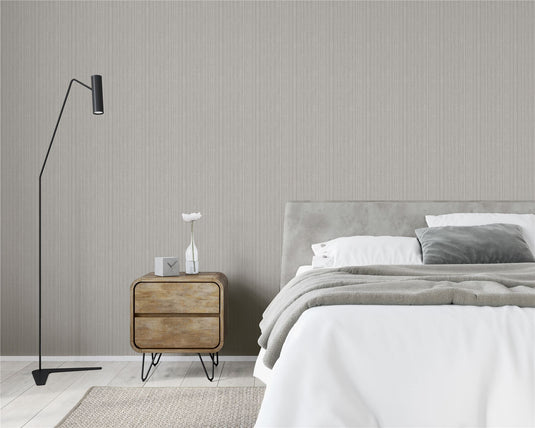 Silk Cascade Silver Grey Wallpaper