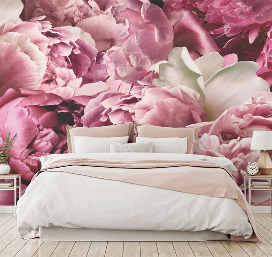 Peonies Mural Wallpaper