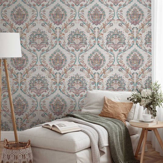 Fantastical Damask Multi Wallpaper