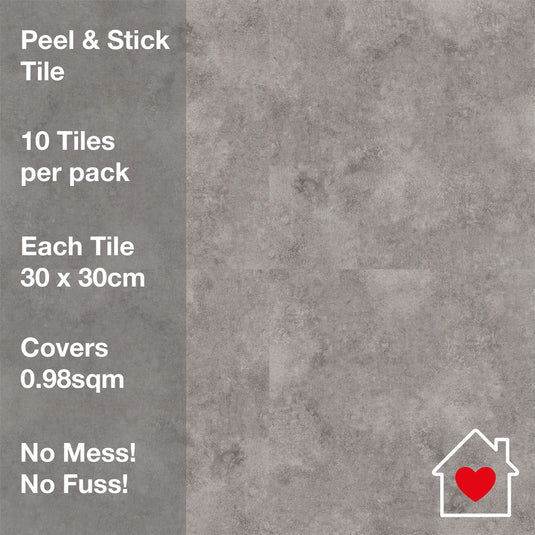 Textured Plain Grey Artifix Floor Tile