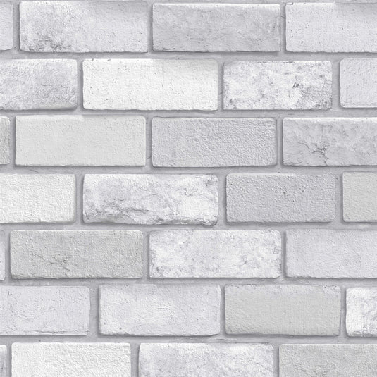 Diamond Silver Brick Wallpaper sw12