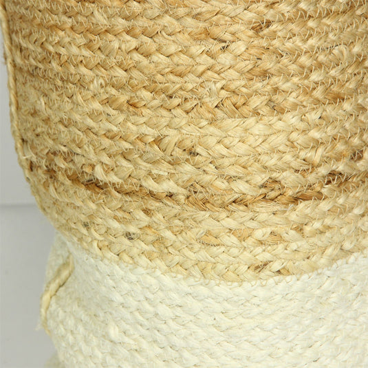 Beckenham 100% Jute Round 35x35x42cm Cream Block Set of 3 Baskets