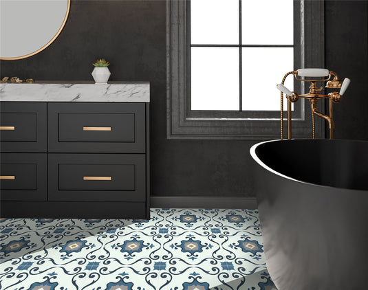 Motif Blue Artifix Floor Tile